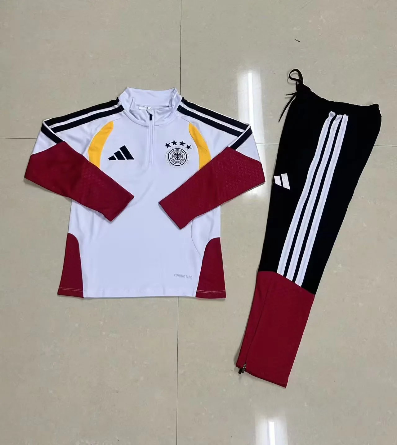 Kids Germany 25/26 Tracksuit - White/Red